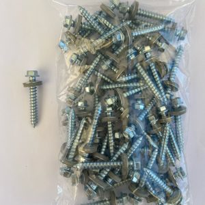 45mm Timber Fixing Tek Screw c/w 16mm Washer bag of 50