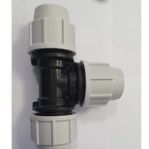 7340 90 degree Reducing Tee 25mm x 20mm x 25mm