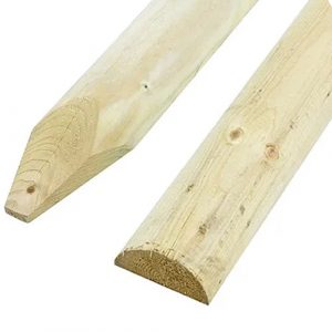1.8m Half Round Stake 4" Diameter