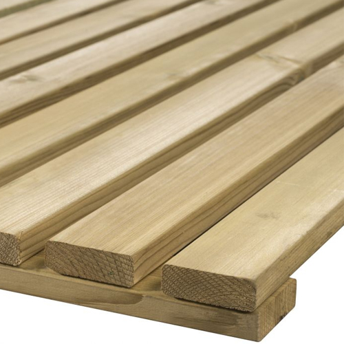 Contemporary Slatted Fence Panel 1.8m Length x 900mm High Tanalised FSC® - Image 2
