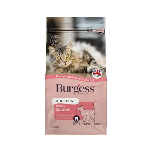 Burgess Adult Cat Scottish Salmon, 1.5kg