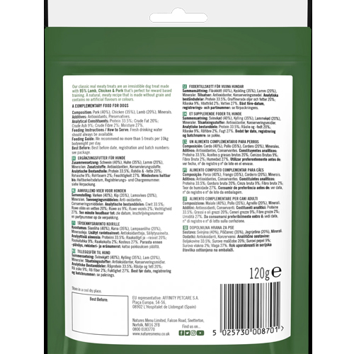 Natures Menu Lamb Chicken Treats Bigger Pack 120g - Image 2