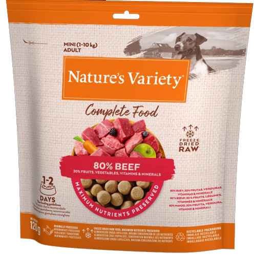 Natures Variety FD Beef Dinner Small - 1X120G