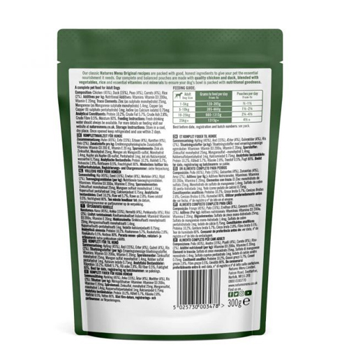 Natures Menu Dog Pouch - Chicken & Duck - 300G - Image 2