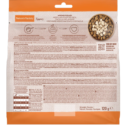 Natures Variety FD Toppers Chicken Large - 1X120G - Image 2