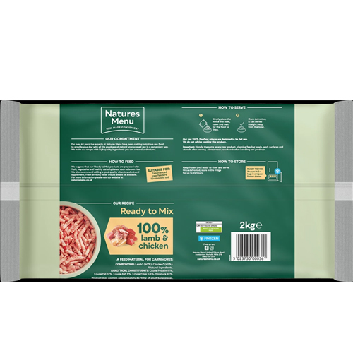 Natures Menu Free Flow Lamb - 2kg - Image 2