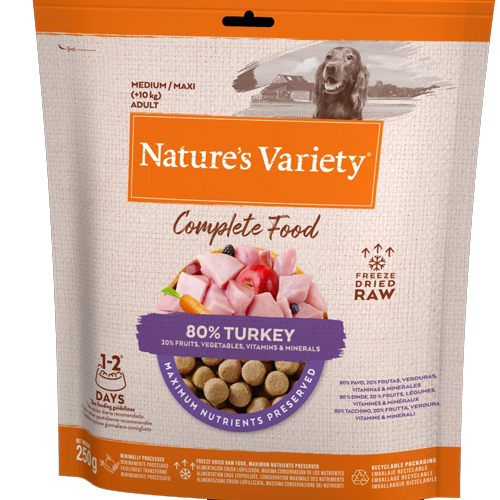 Natures Variety FD Turkey Dinner Large 250g - 1X250G
