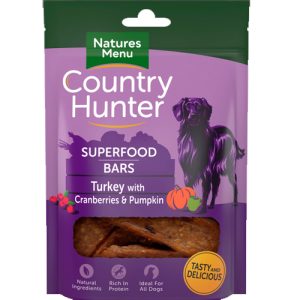 Country Hunter Air Dried Turkey Superfood Bars - 100g