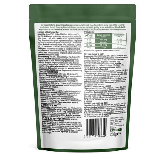 Natures Menu Dog Pouch -Turkey & Chicken - 300G - Image 2