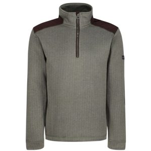 Men's Holbeck Khaki Half Zip Fleece