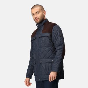 Navy Padbury Quilted Jacket