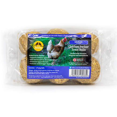 Feldy Chicken Pecker Treat Balls Various Flavours 6 Pack