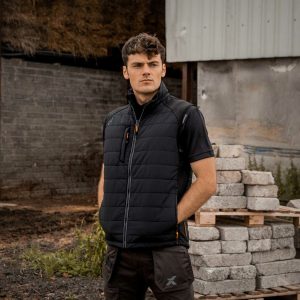 Xpert Pro Rip-Stop Pannelled Bodywarmer BLACK