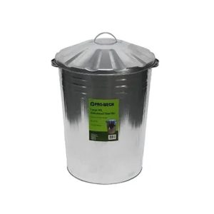Galvanised Dustbin 90L with Lid