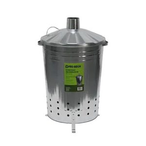 Galvanised Incinerator with Lid 90L