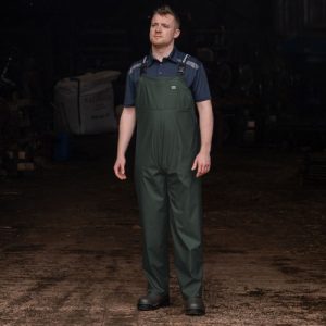 Swampmaster No-Sweat Stormgear Waterproof Bib & Brace Green.